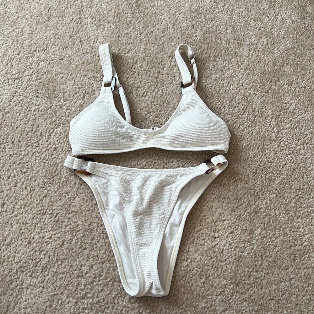 Topshop Crinkle Ring Bikini Set